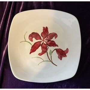 Orchard Ware Hand Decorated RED LILY 9.75" Dinner Plate 1 California 8 Available